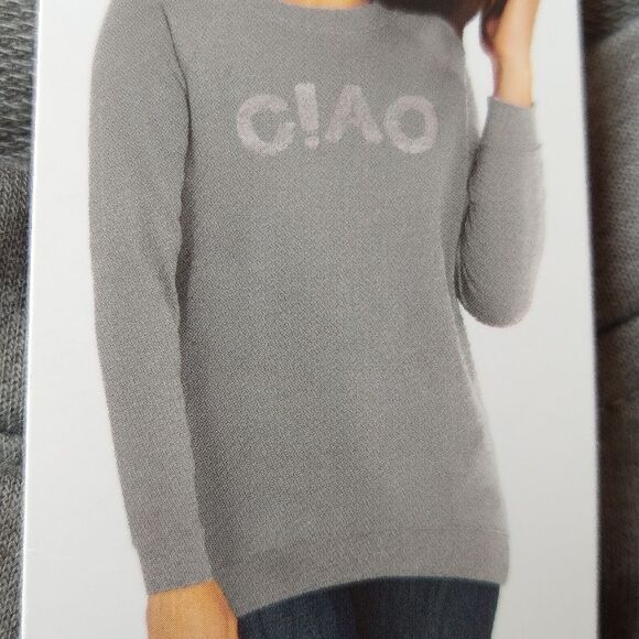 NWT Isaac Mizrahi Ciao Sequin Meredith Statement Tunic Top - Picture 9 of 10